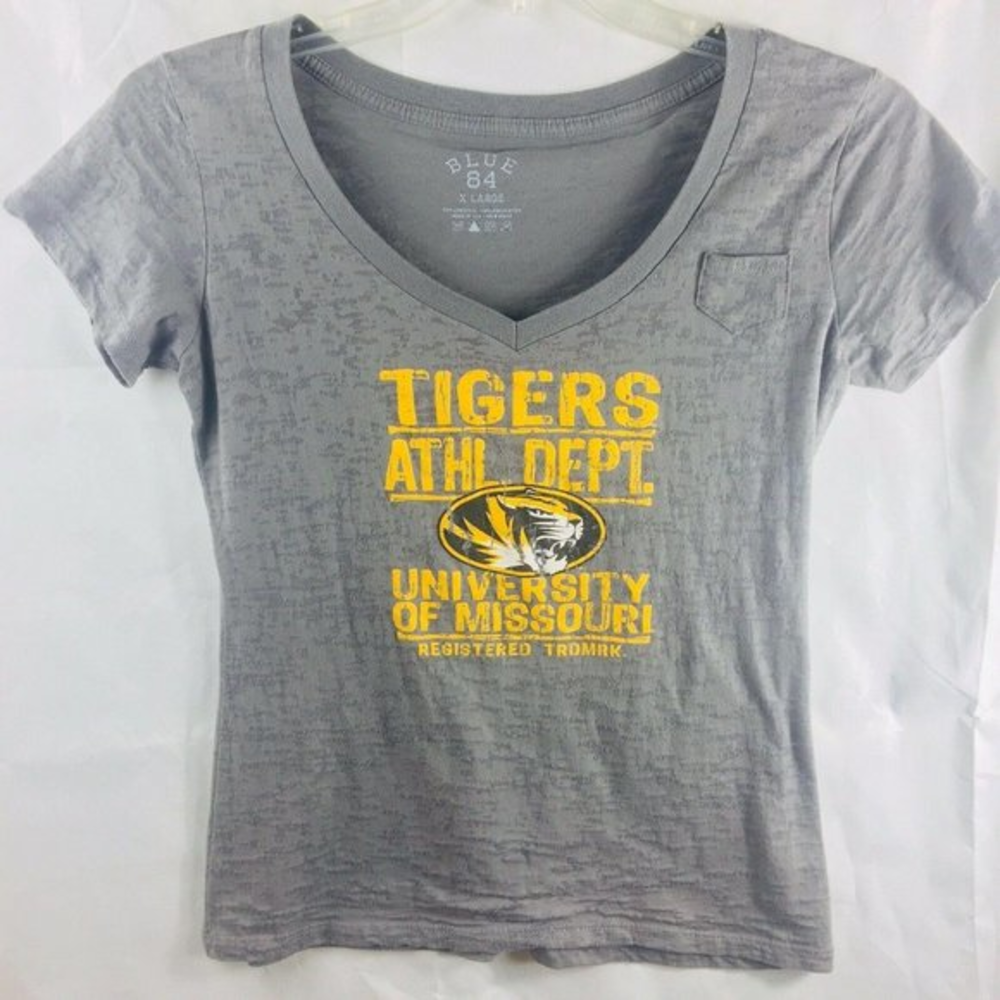University‎ Of Missouri T-Shirt BLUE 84 Women's XL